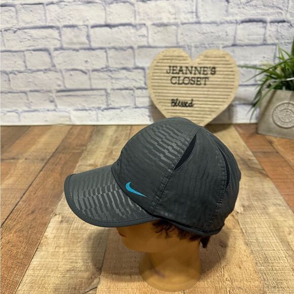 Vintage 00s Drill Nike Nylon Cap Swoosh tn SHTORM FIT - Picture 2 of 8